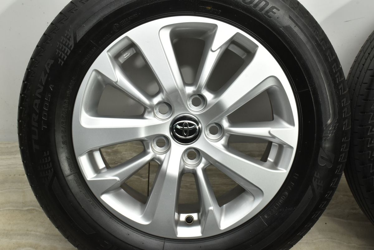  トヨタ ヤリスクロス G 16 in 6 5 J 45 PCD 114 3 ブリヂストン トランザ T 005 A 205 65 R エスティマ 流用 ノーマル戻し 16インチ タイヤ ホイールセット
