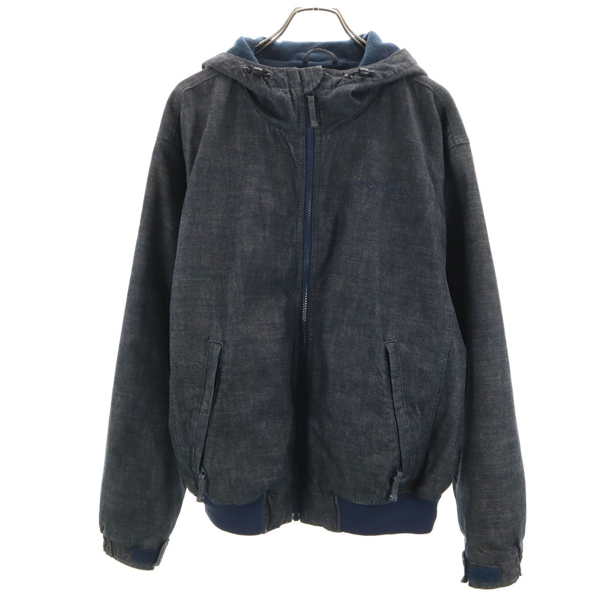 古着 Columbia ロマビスタジャケット 裏地総柄 フリース 刺繍 M 紺 Columbia コロンビア ロマビスタフーディー ジャケット M ネイビー 裏