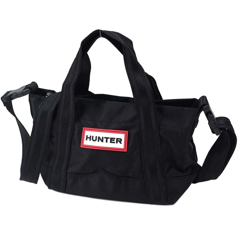 ハンター ショルダーバッグ トートバッグ ハンドバッグ ブラック HUNTER Nylon Mini Top Clip Tote BLK