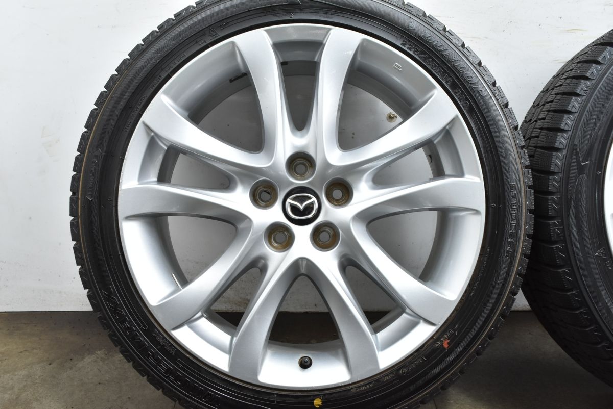 バリ溝】マツダ GJ アテンザ 純正 19in 7.5J +45 PCD114.3 ダンロップ