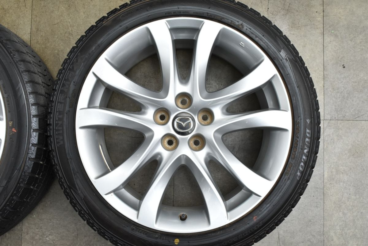 バリ溝】マツダ GJ アテンザ 純正 19in 7.5J +45 PCD114.3 ダンロップ