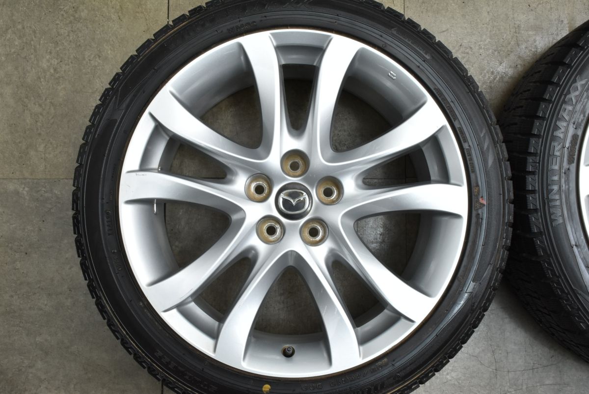 バリ溝 マツダ GJ アテンザ 19 in 7 5 J 45 PCD 114 3 ダンロップ ウィンターマックスWM 02 225 R MAZDA 6