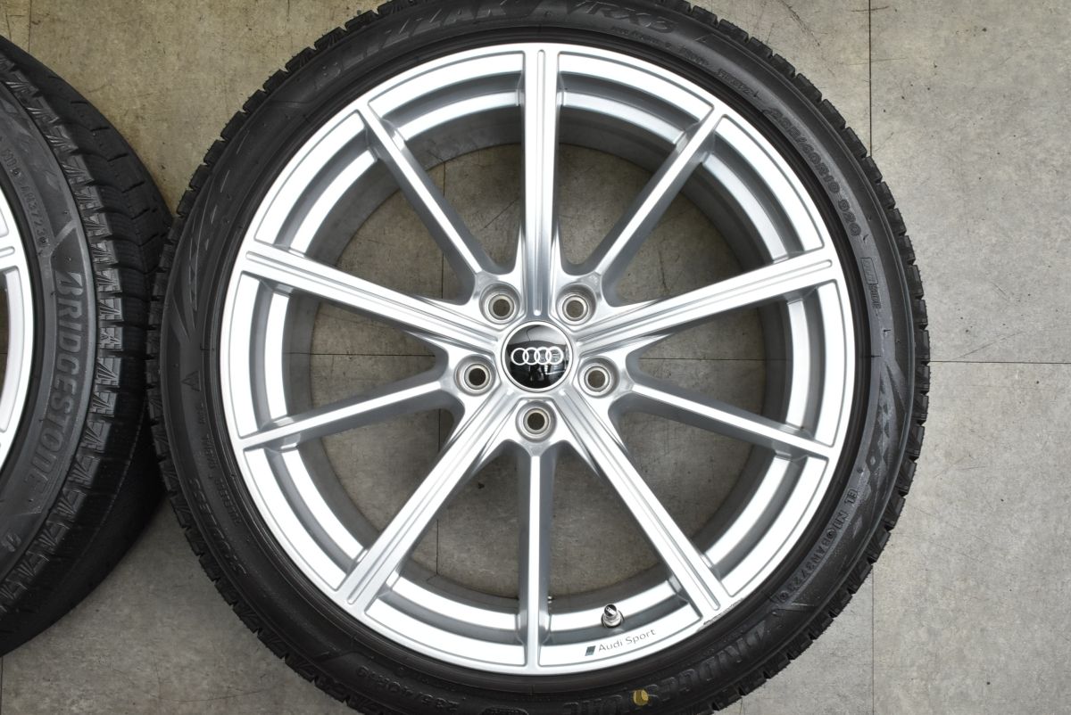 バリ溝 美品】アウディ RS4 純正 19in 8J +26 PCD112 ブリヂストンVRX3