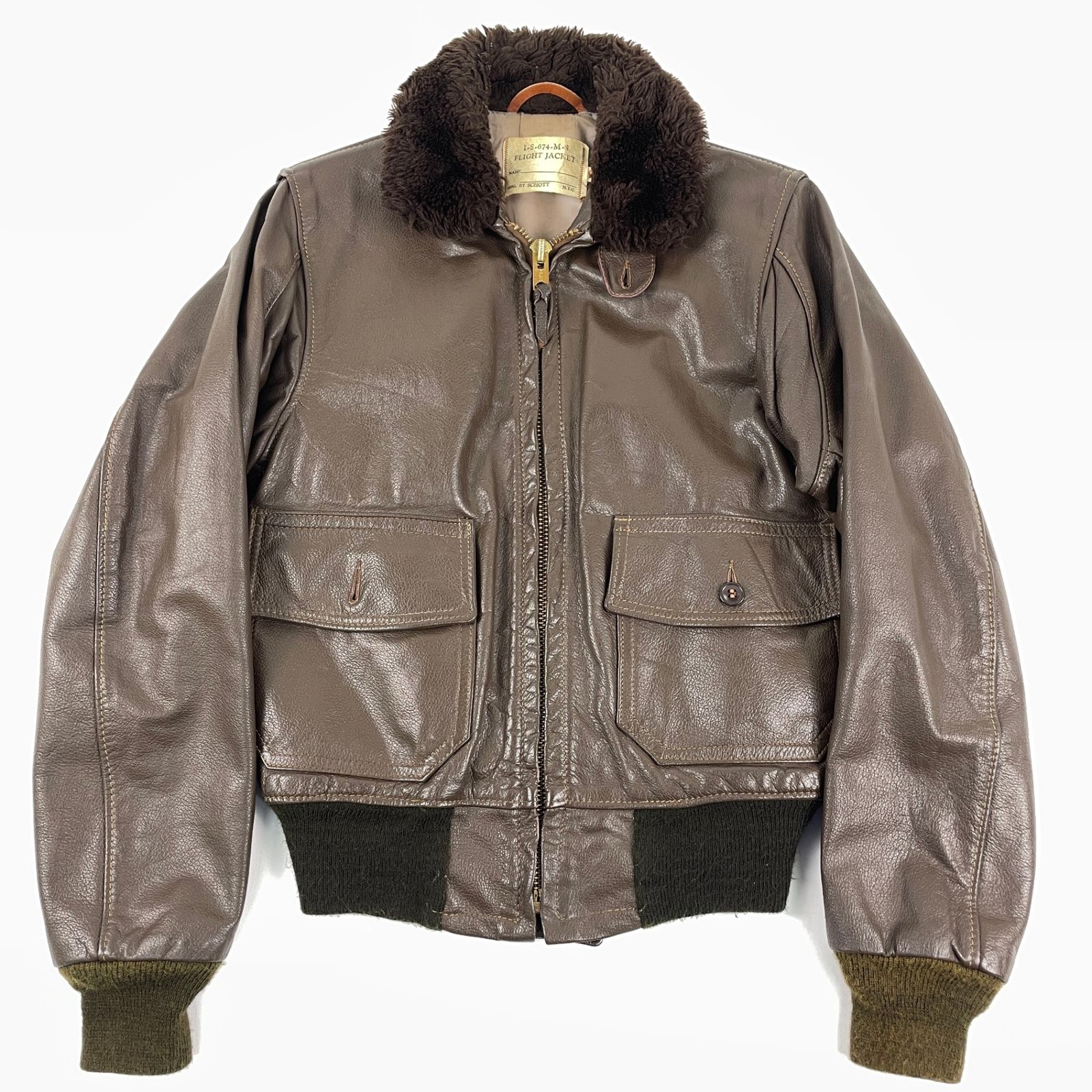 70's ビンテージモデル SCHOTT N.Y.C ショット I.S.674.M.S G-1 レザー