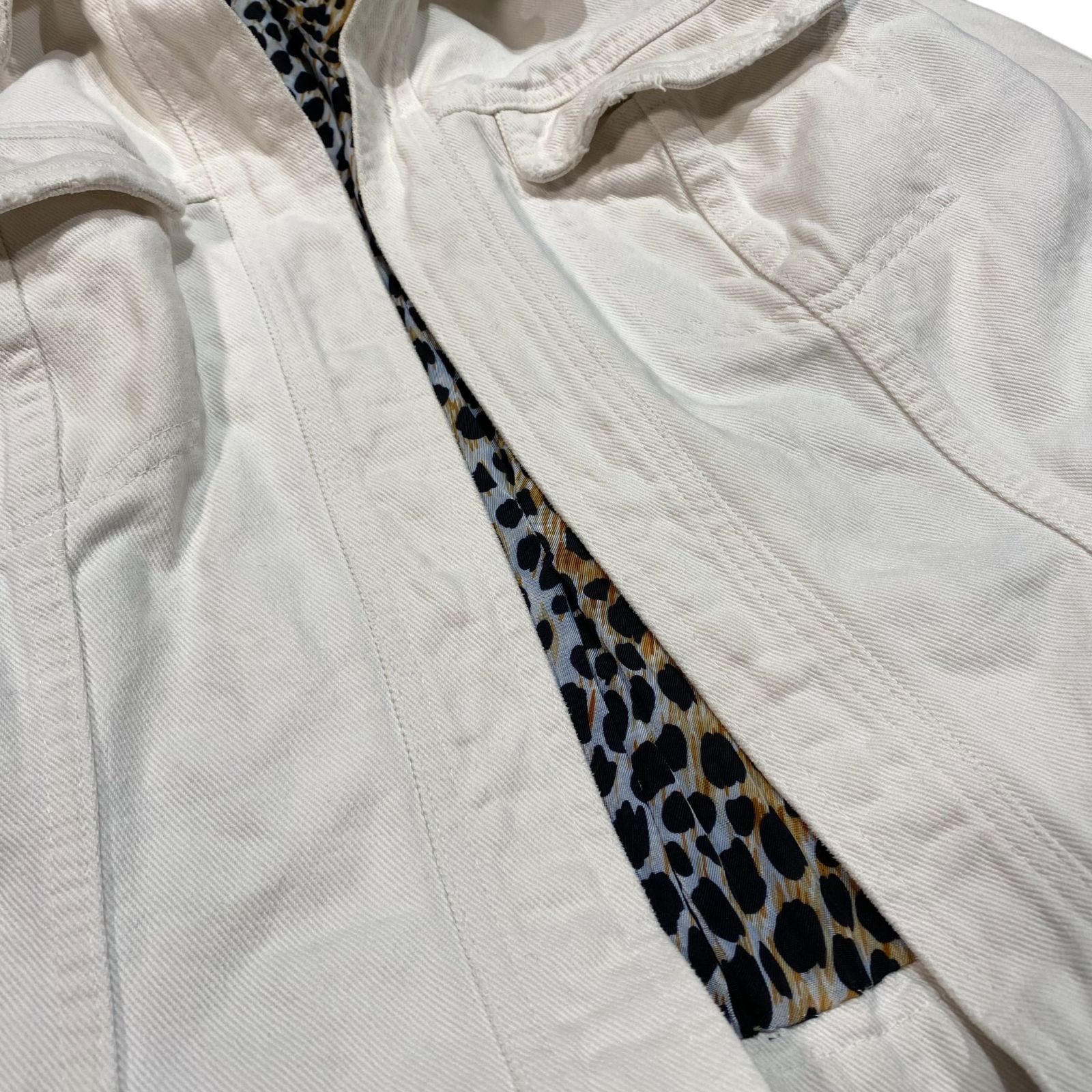 DOLCE＆GABBANA ドルチェ＆ガッバーナ 裏地レオパードデニムジャケット