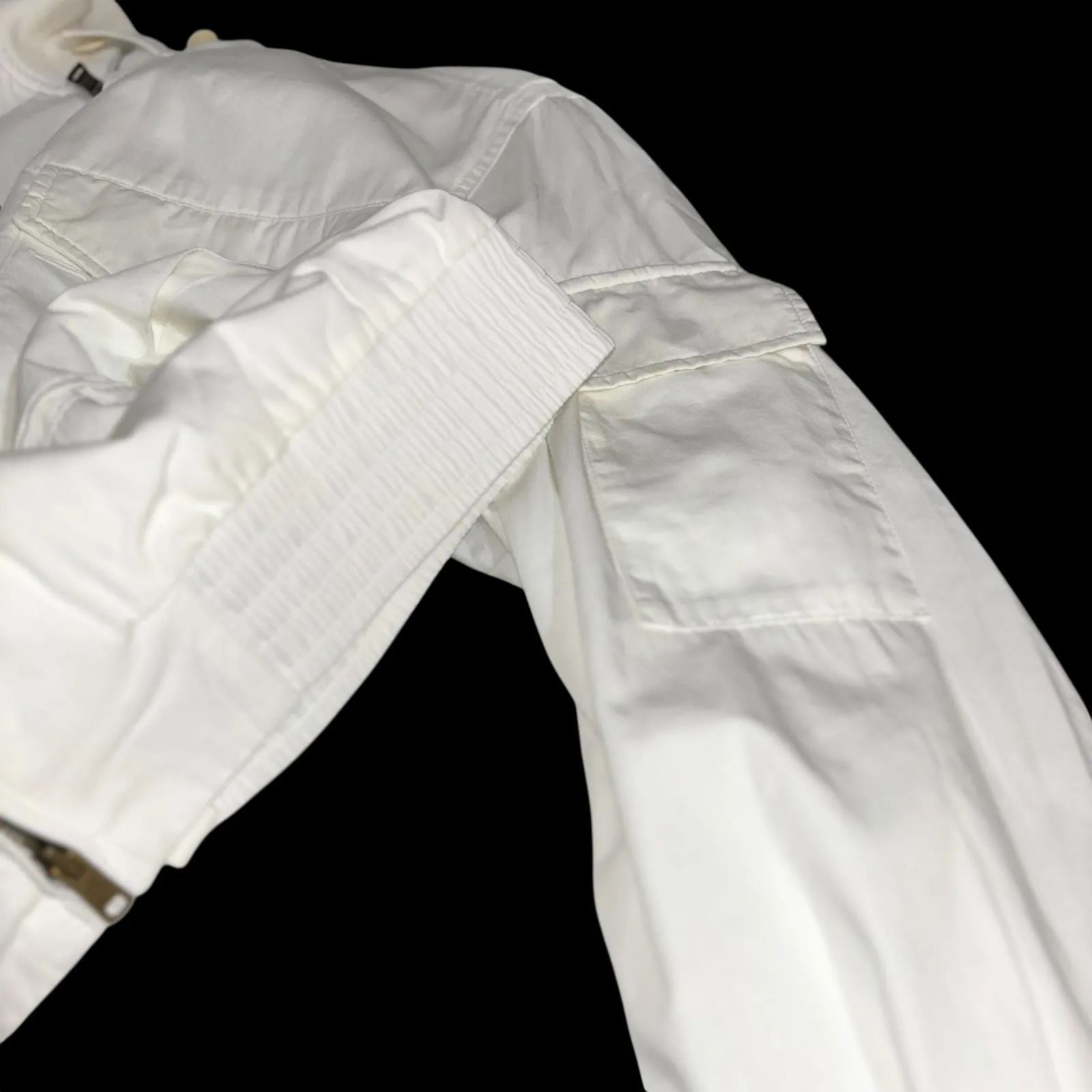 RARE 90-00s POLO RALPH LAUREN G-8 WEP Flight JKT M WHT ラルフ