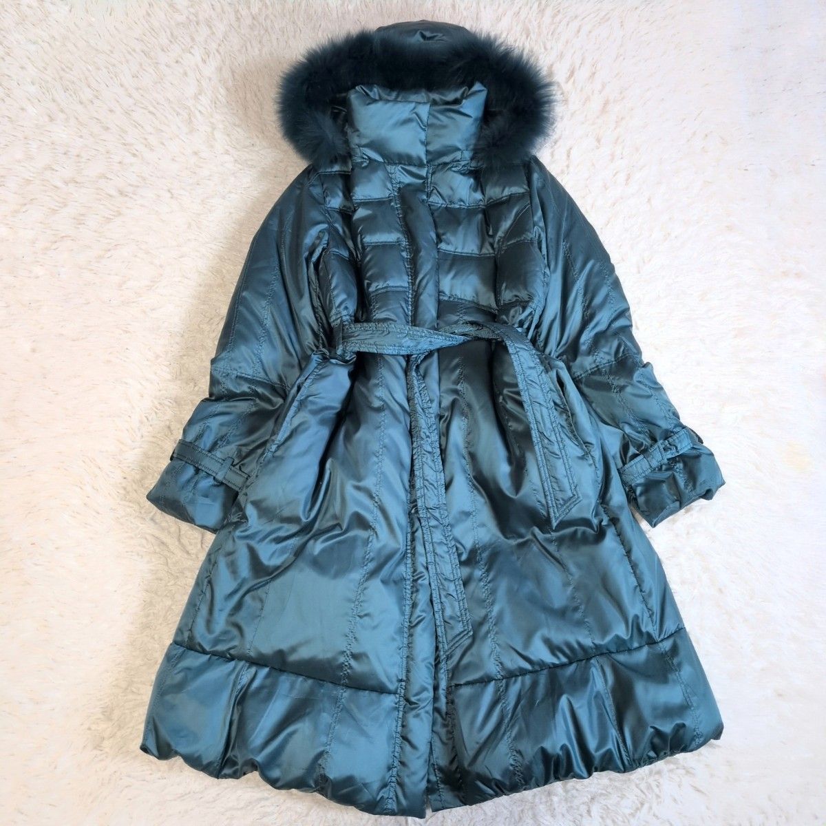 極美品✨ primo tenpo フォックスファー付きロングダウンコート A