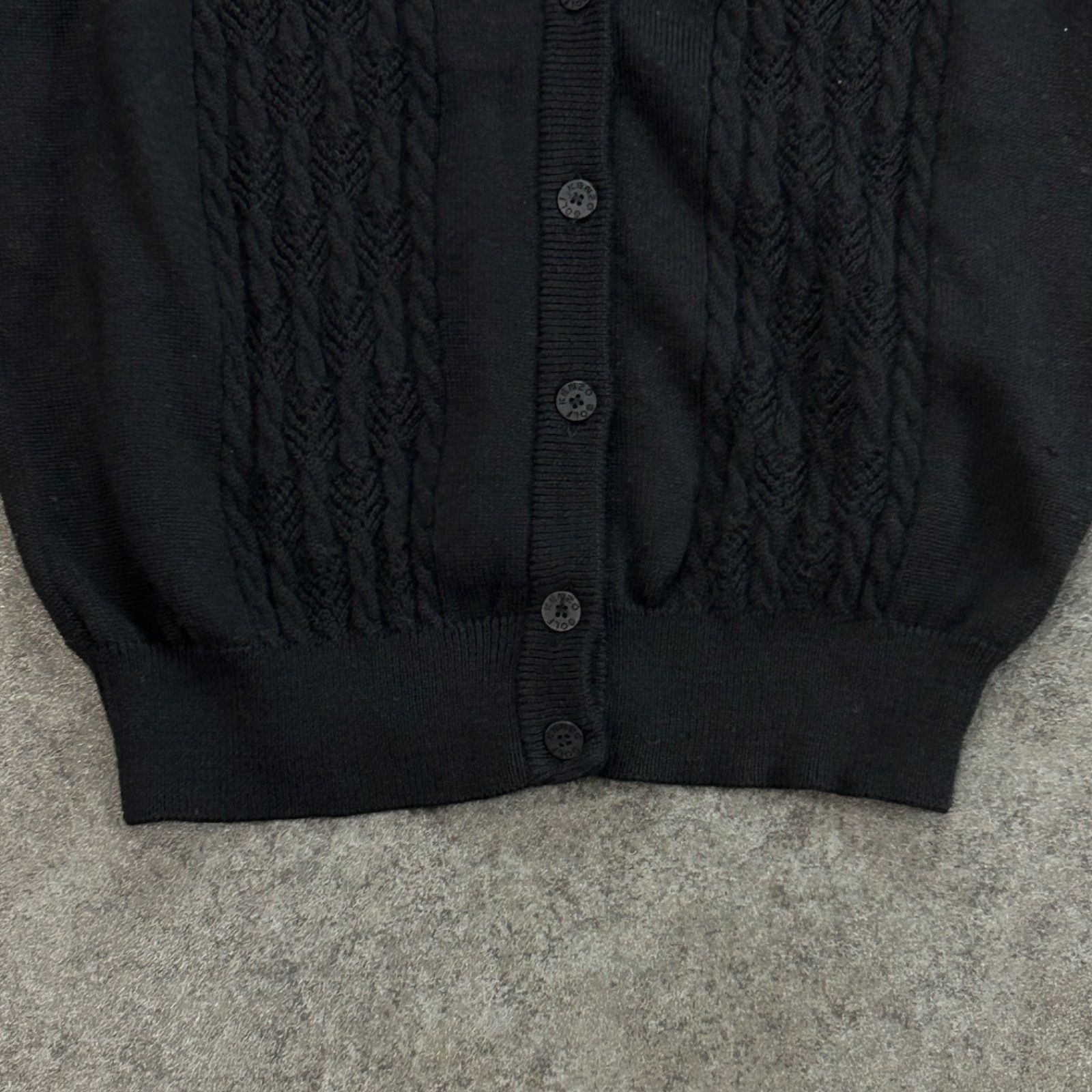 日本製 90s Vintage KENZO GOLF Cable Knit Vest ケンゾーゴルフ