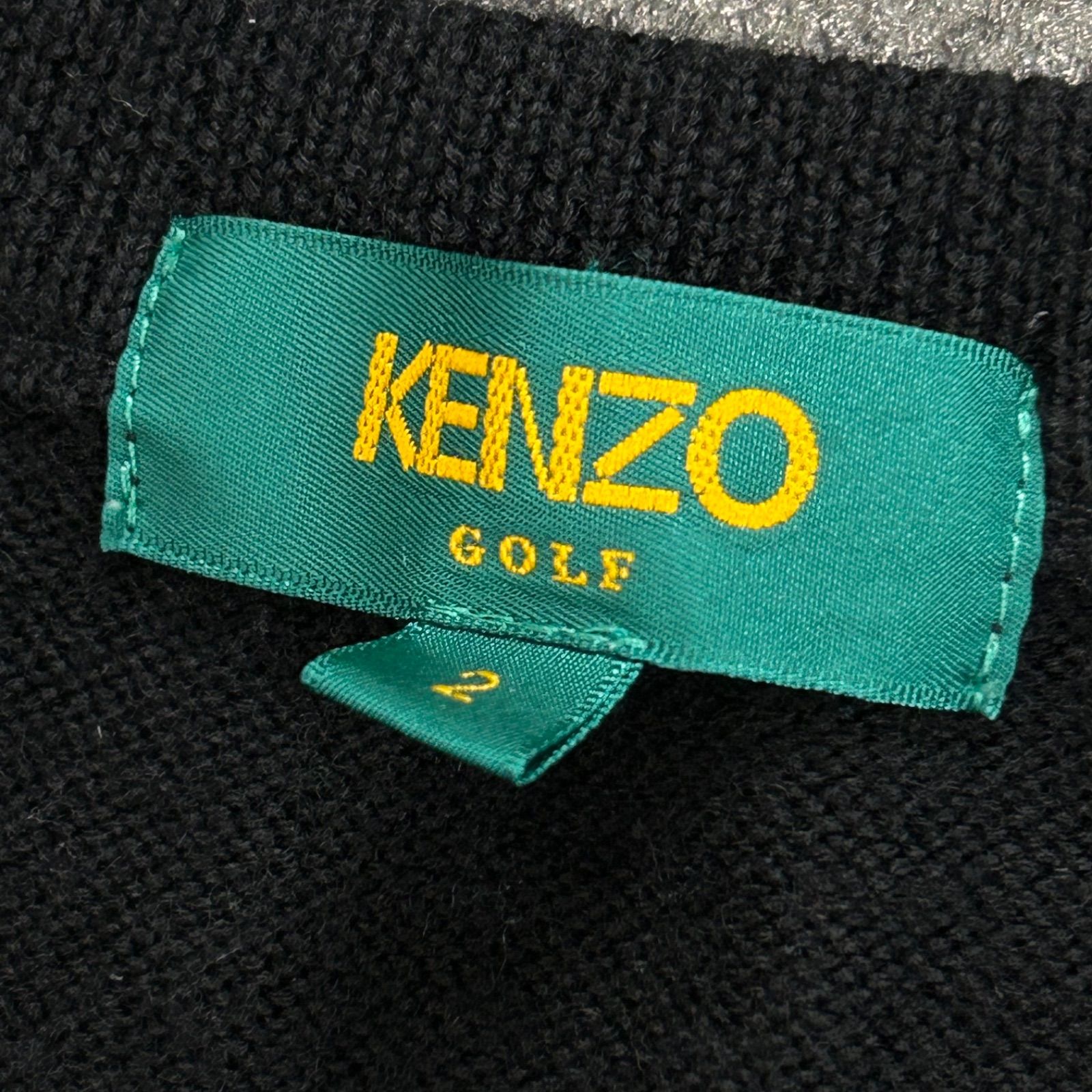 日本製 90s Vintage KENZO GOLF Cable Knit Vest ケンゾーゴルフ