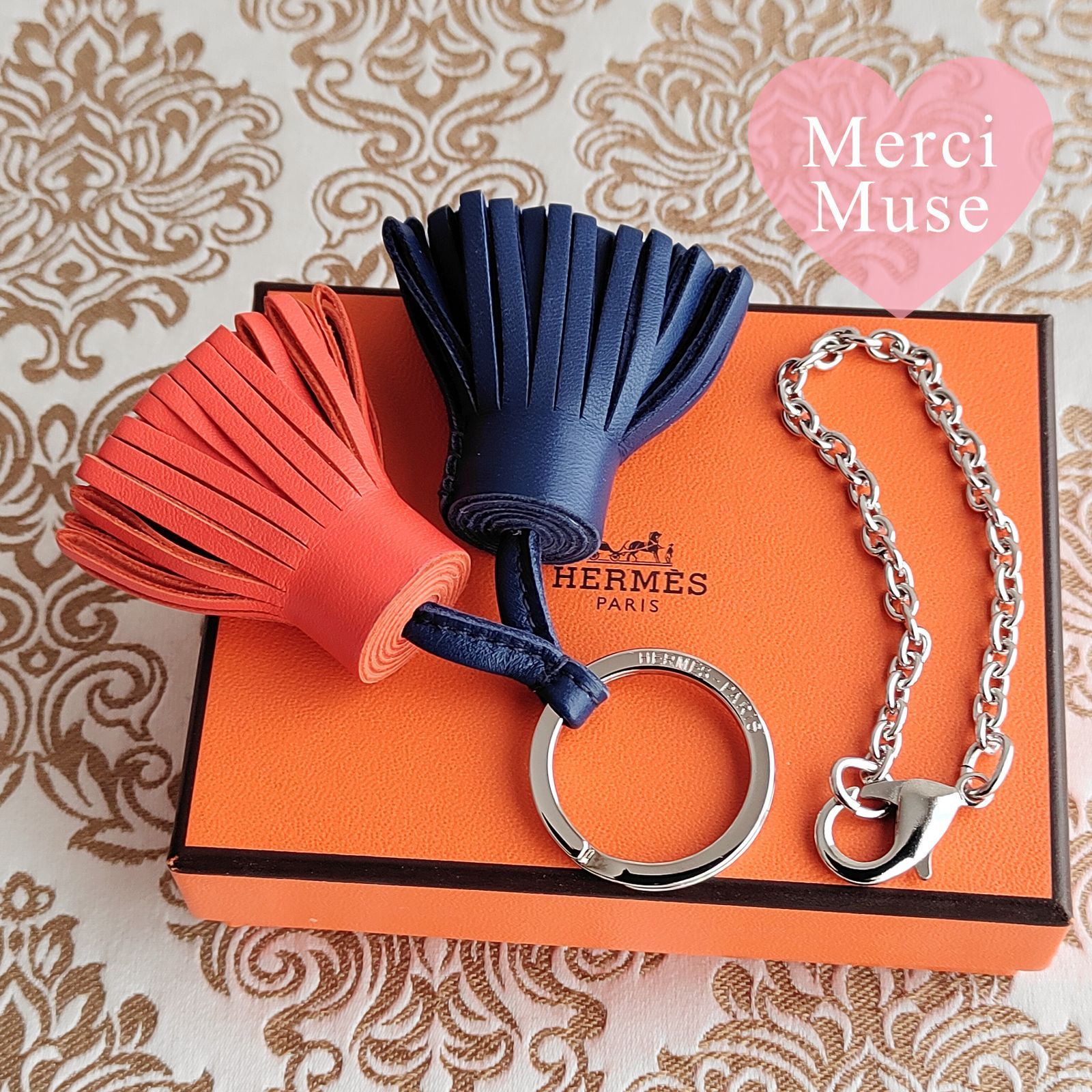 ❤お得なお品❤カルメンウノドス オレンジポピーｘセレステ エルメス チャーム ❤お得なお品❤カルメンウノドス オレンジポピーxブルードマルト