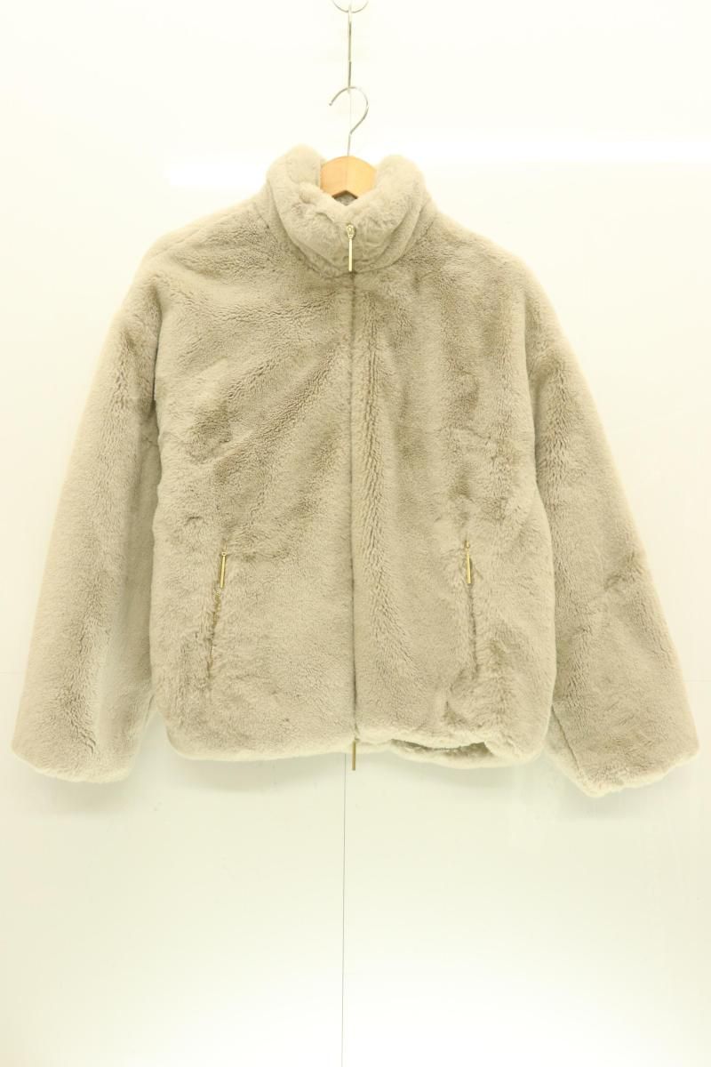 TATRAS レディースジャケット 2 BARBRA ボアブルゾン ベージュ 肌色 ファー L