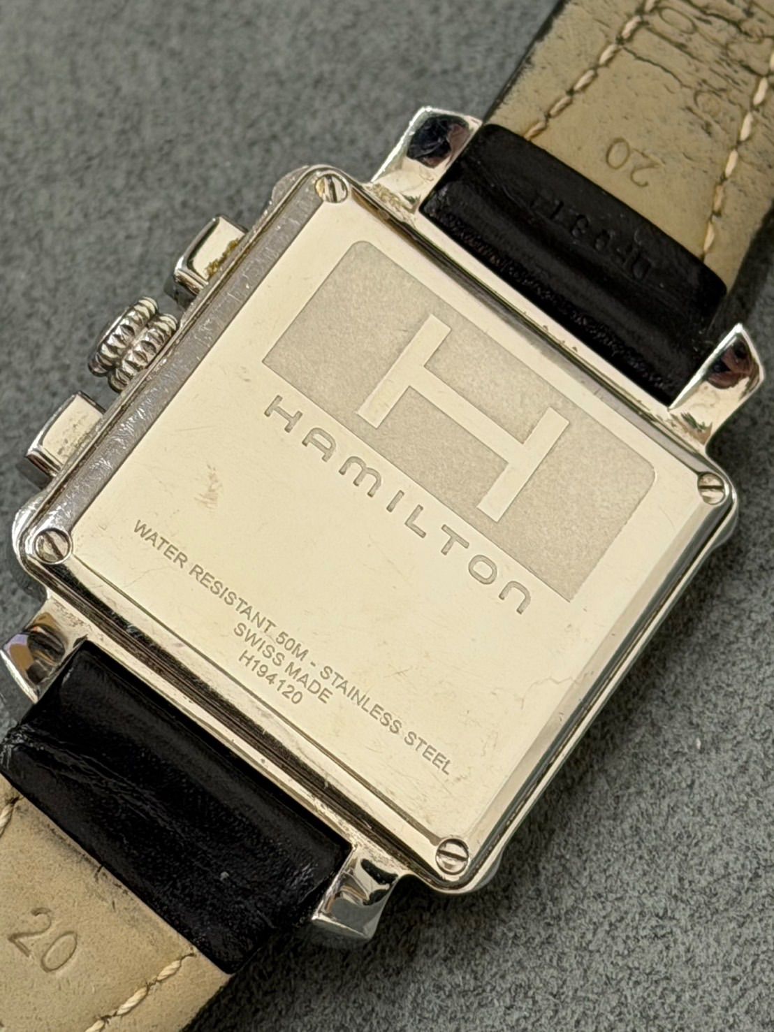 電池交換済】HAMILTON ハミルトン ロイド クロノグラフ クォーツ 純正