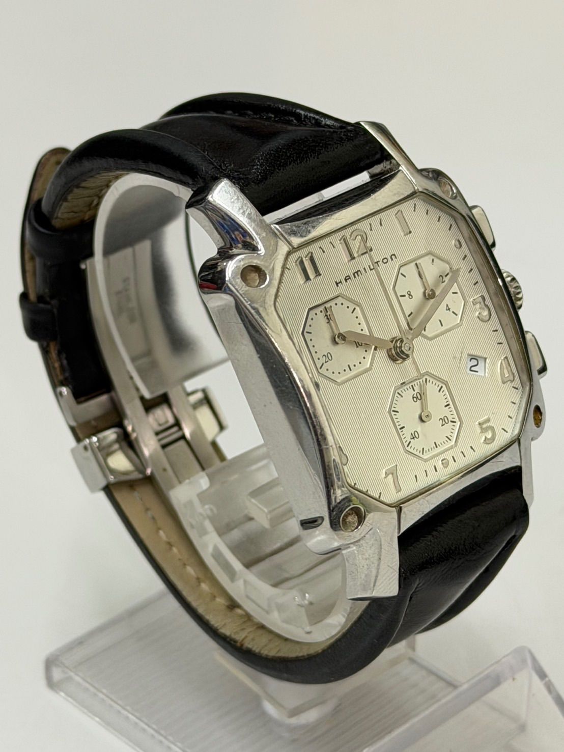 電池交換済】HAMILTON ハミルトン ロイド クロノグラフ クォーツ 純正