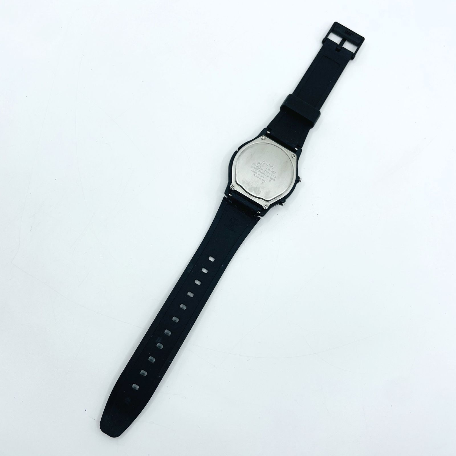 稼働品 CASIO カシオ AW-49H ブラック クォーツ アナログ デジタル 