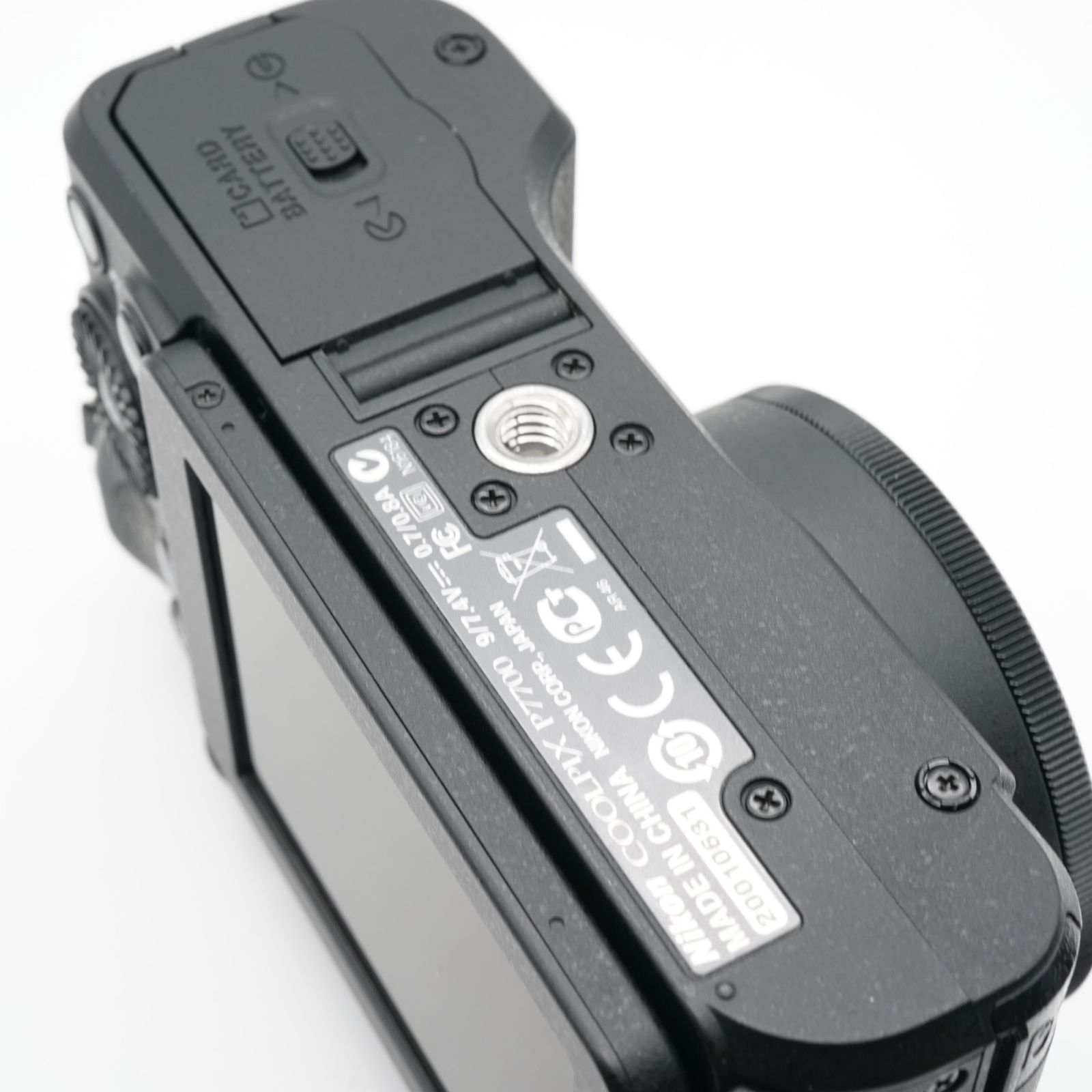 極上 ニコン NIKON COOLPIX P7700 ブラック あると嬉しい純正