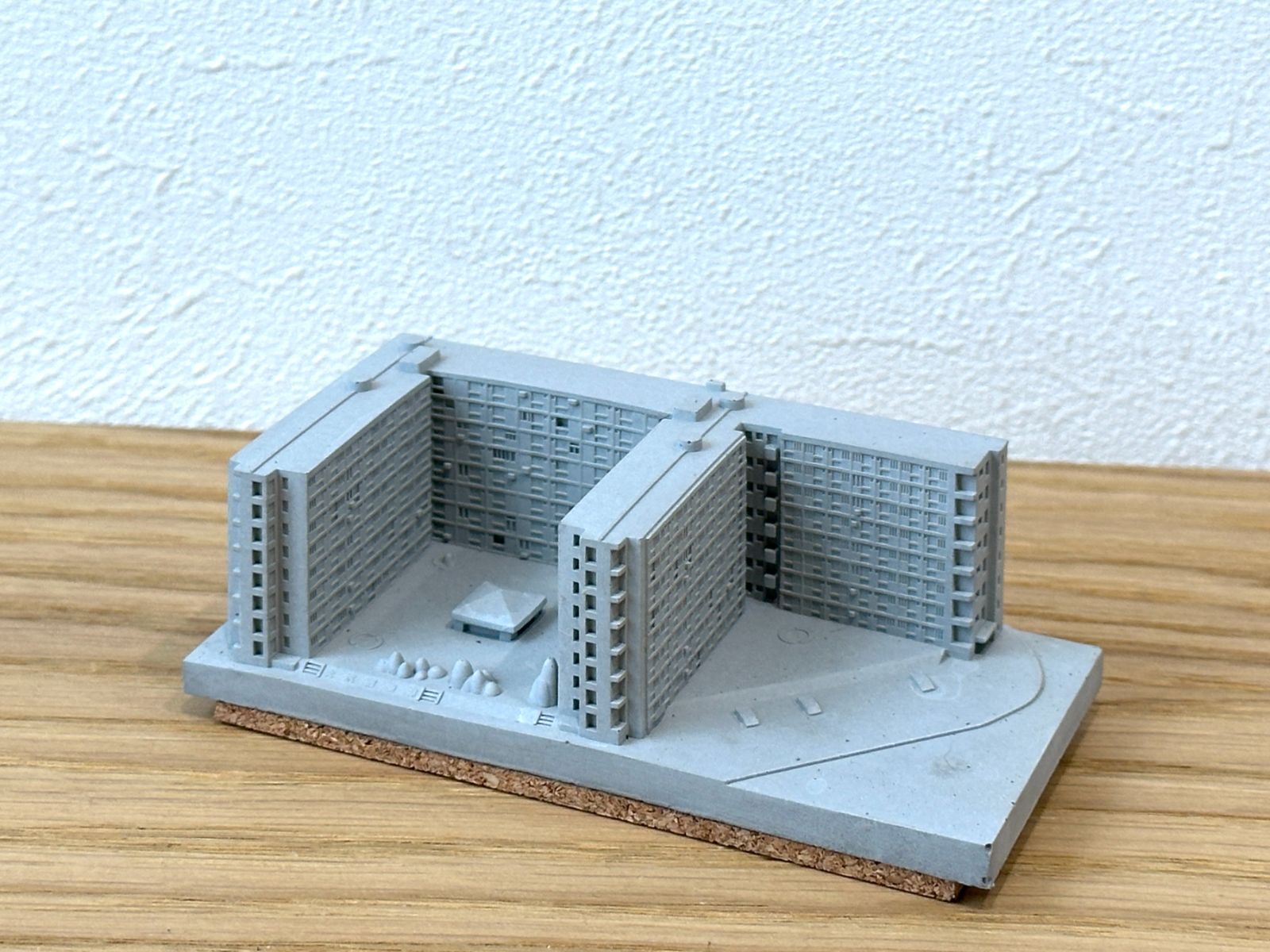 無瑣事事 むさじじ 手作りセメント ジオラマ 香港住宅団地 大坑西邨