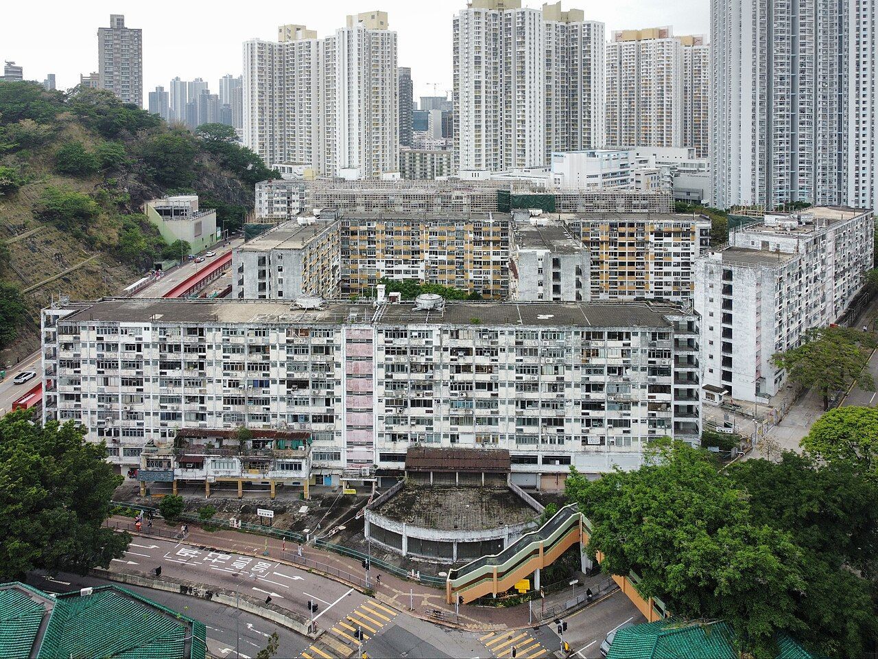 無瑣事事 むさじじ 手作りセメント ジオラマ 香港住宅団地 大坑西邨