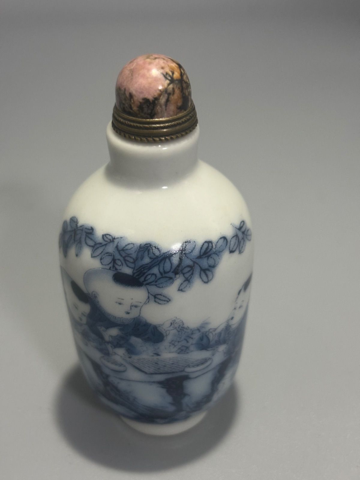 中国古美術　鼻煙壺　染付　倉庫整理品　H77-2 中国古美術 鼻煙壺 染付 倉庫整理品 H77-2