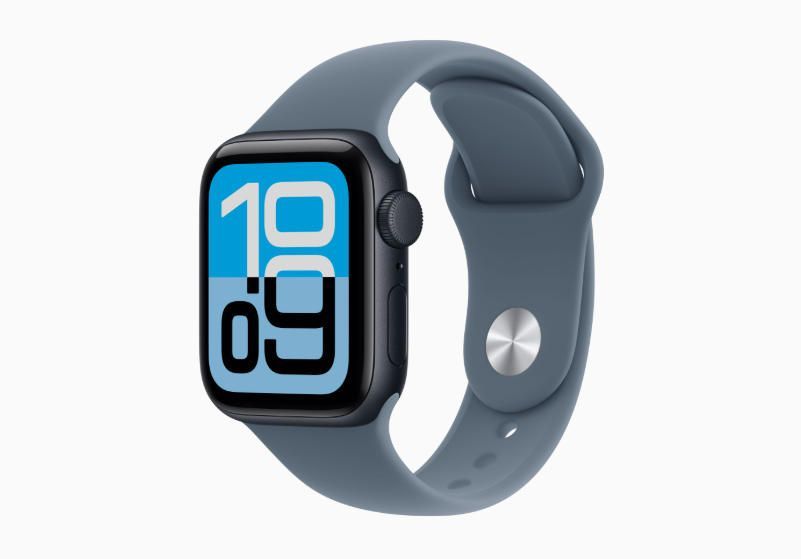 Apple Watch SE 3 GPSモデル 40 mmミッドナイトアルミニウムケースとアンカーブルースポーツバンド M L MEHX 4 J A MFFW FE