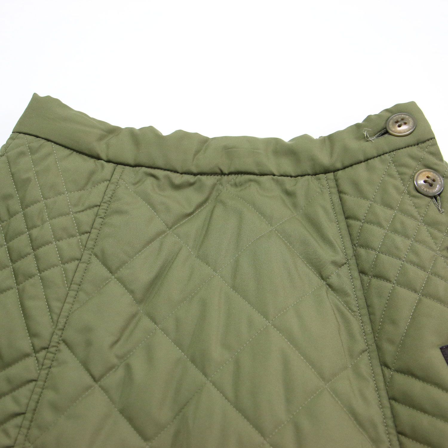 ダブルスタンダードクロージング　キルティングロングスカート　カーキ　36サイズ DOUBLE STANDARD CLOTHING ダブルスタンダードクロージング スカート