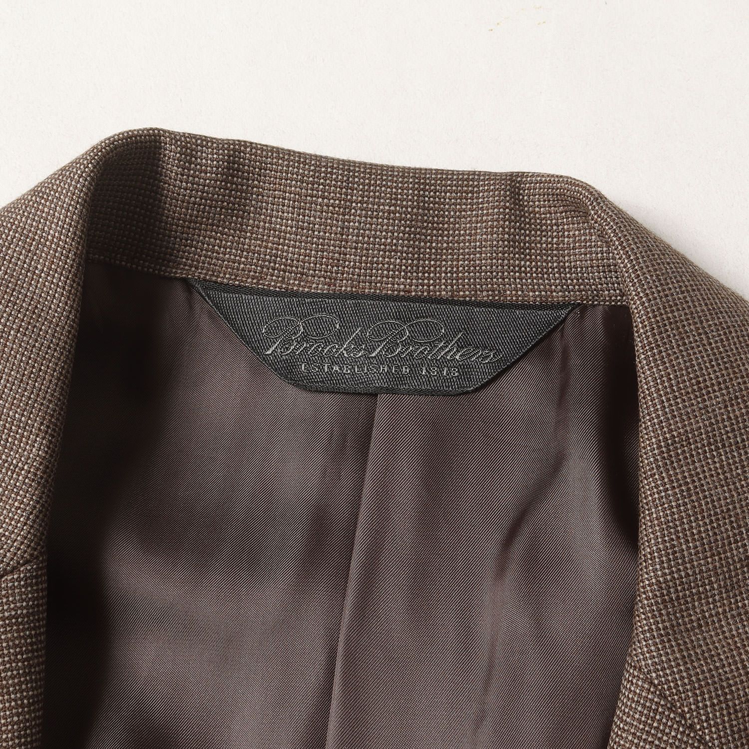 BROOKS ブルックスブラザーズ ウール カシミヤ テーラードジャケット - スラックスパンツ セットアップ スーツ ブラウン系 ジャケット31 パンツ30 メンズ