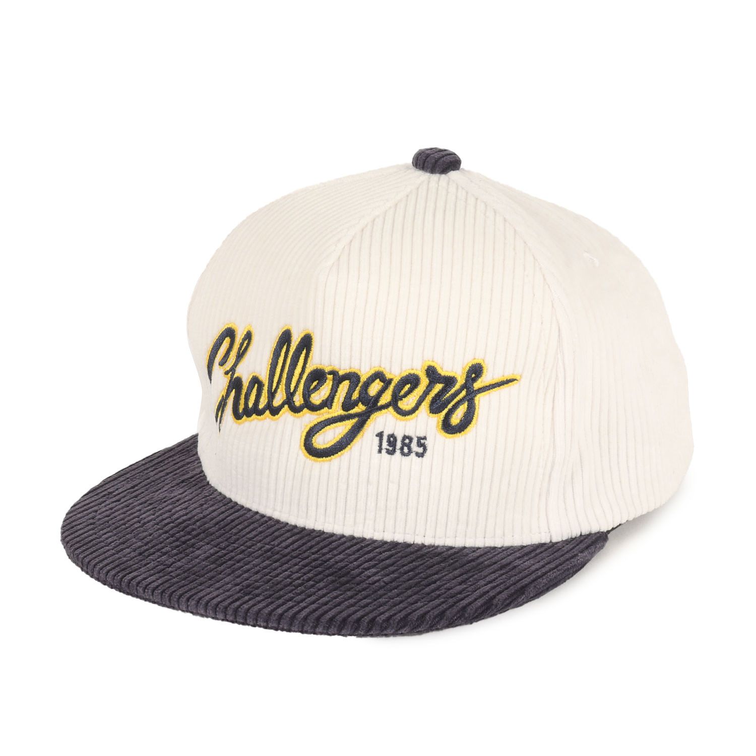 challenger コーデュロイ　キャップ　新品未使用 新品】CHALLENGER チャレンジャー キャップ ホワイト ネイビー 白紺