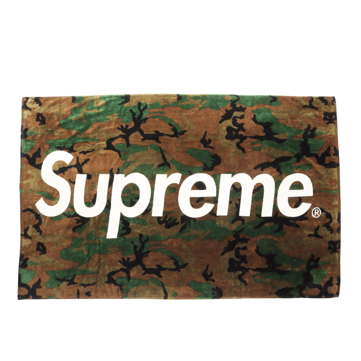 Supreme シュプリーム ブランドロゴ 大判 ビーチタオル Beach Towel ウッドランド 迷彩 ブランド ファッション アイテム メンズ