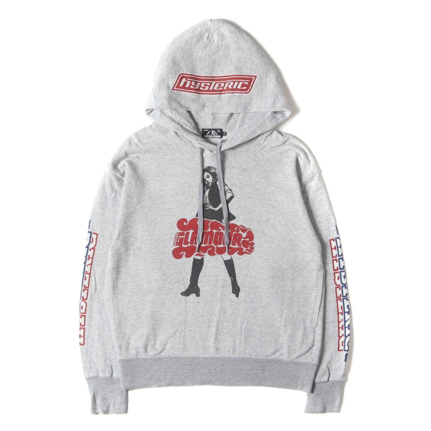 HYSTERIC GLAMOUR ヒステリックグラマー パーカー ヘザーグレー サイズ