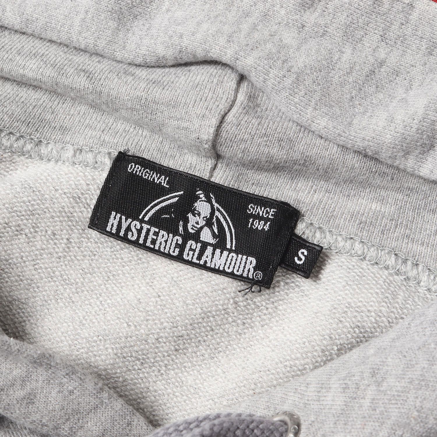 HYSTERIC GLAMOUR ヒステリックグラマー パーカー ヘザーグレー サイズ