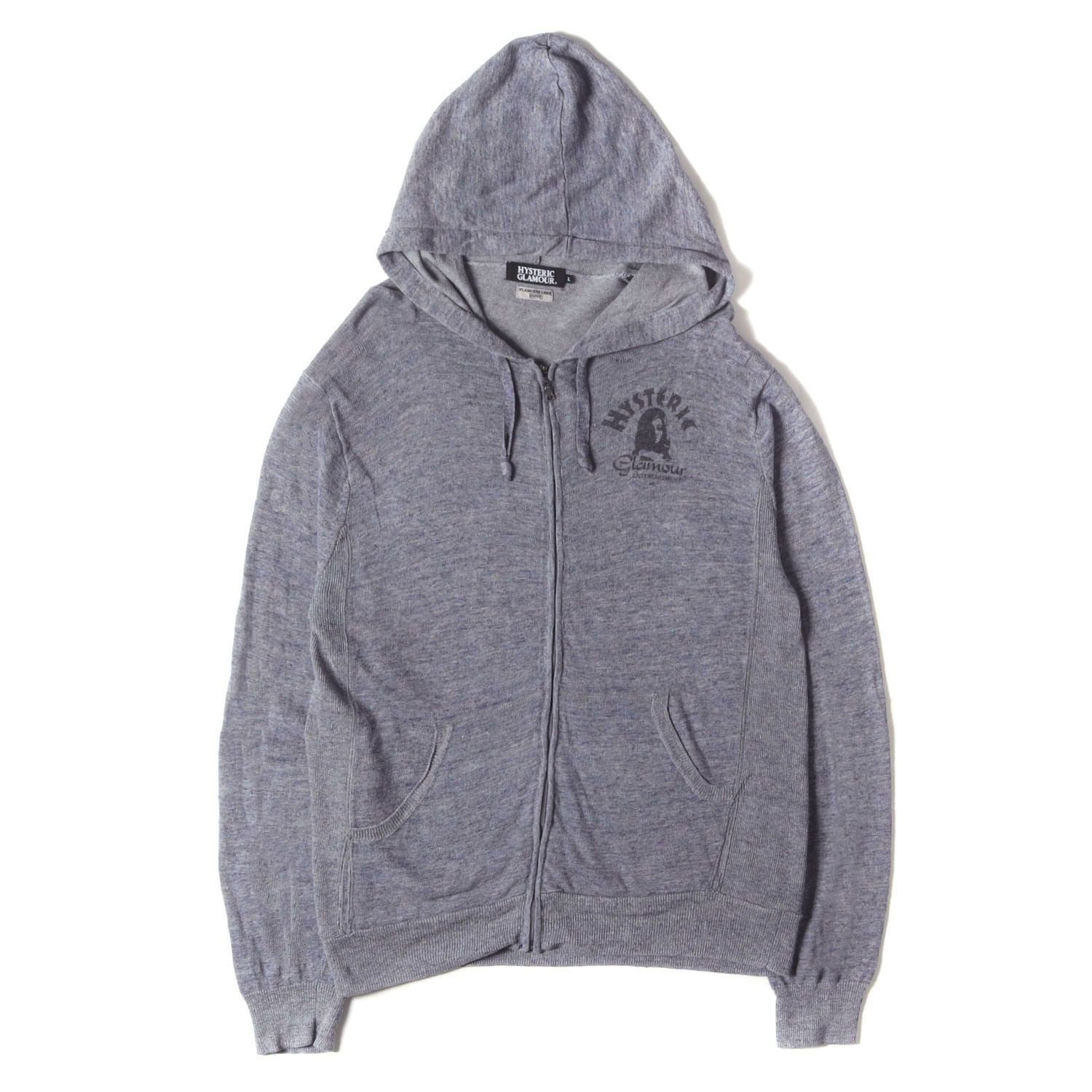 HYSTERIC GLAMOUR ヒステリックグラマー パーカー グレー マルチカラー