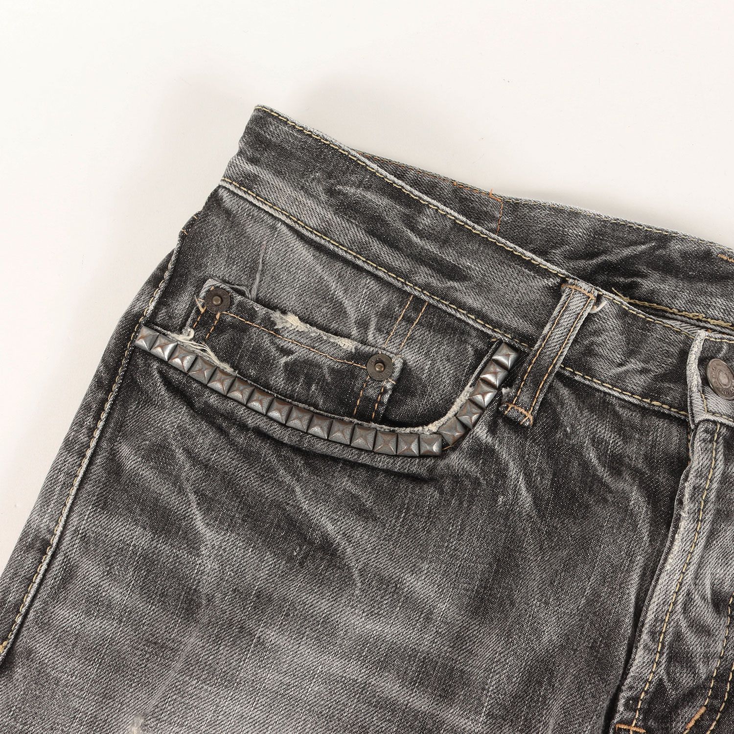 HYSTERIC GLAMOUR ヒステリックグラマー パンツ ブラックインディゴ