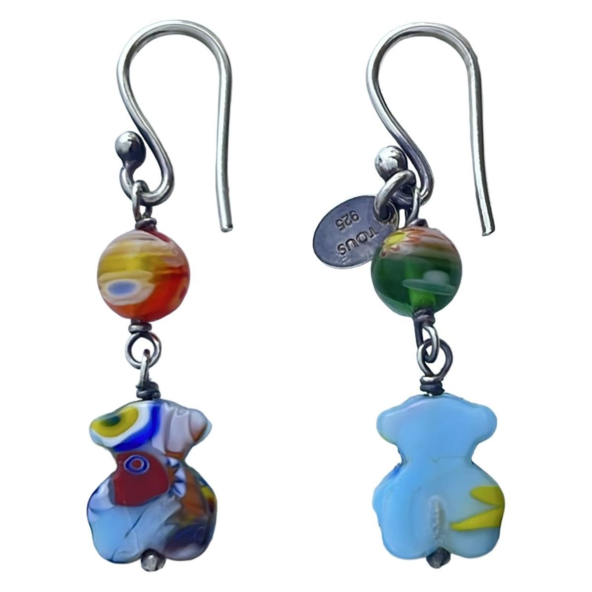 TOUS トウス ピアス シルバー ライトブルー マルチ クマ