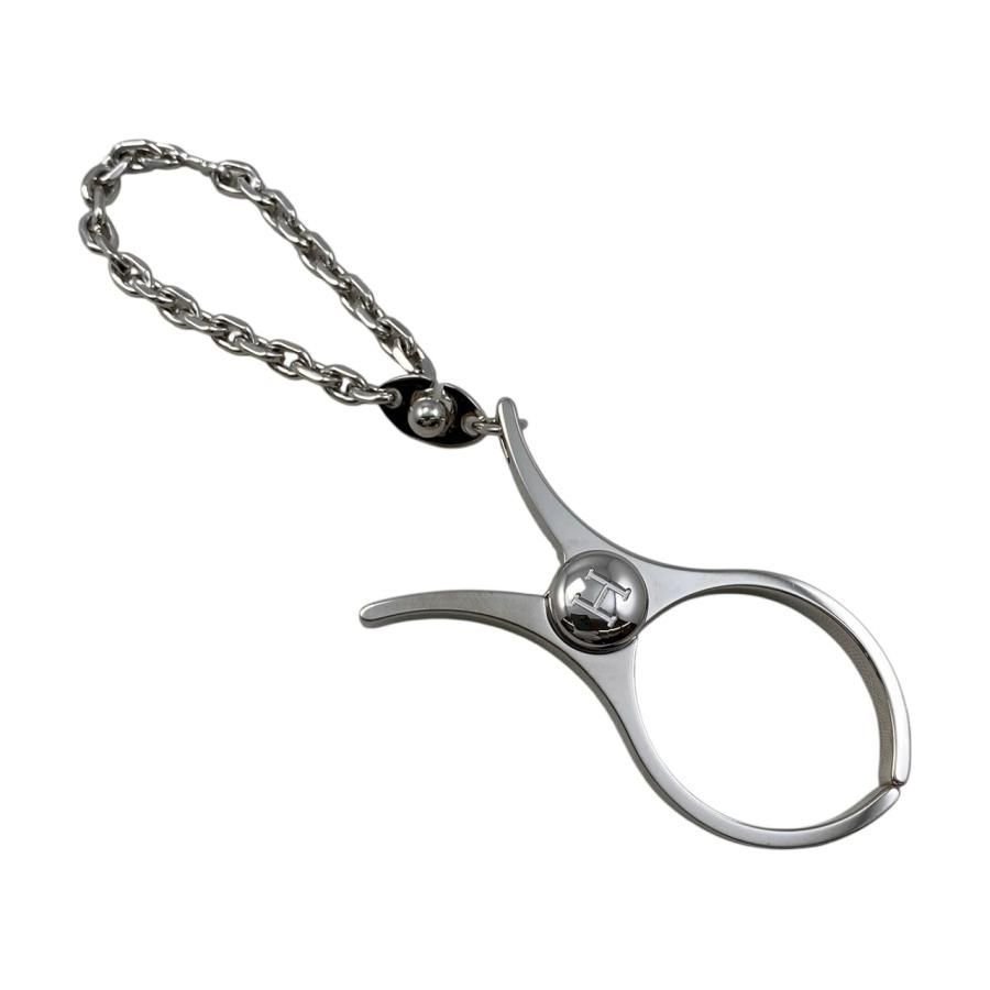 HERMES エルメス フィルー グローブホルダー 手袋ホルダー シルバー 美品】エルメス フィルー グローブホルダー 手袋ホルダー シルバー系