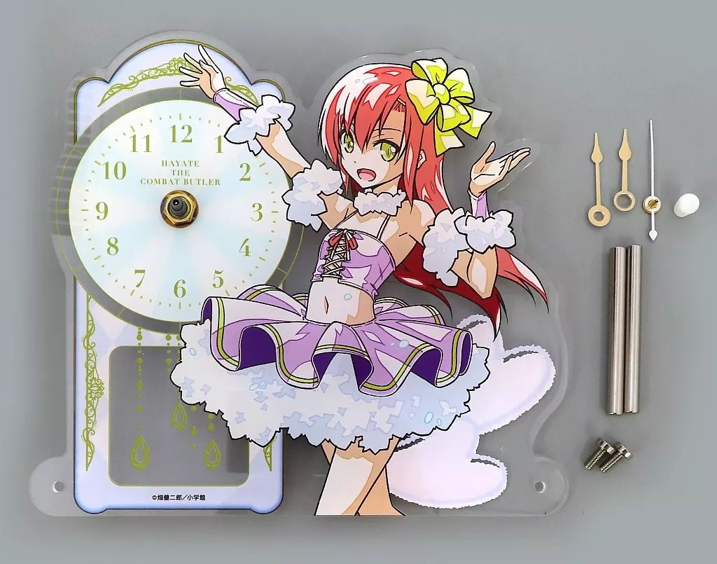 中古】置き時計・掛け時計 桂ヒナギク アクリルクロック 「ハヤテの