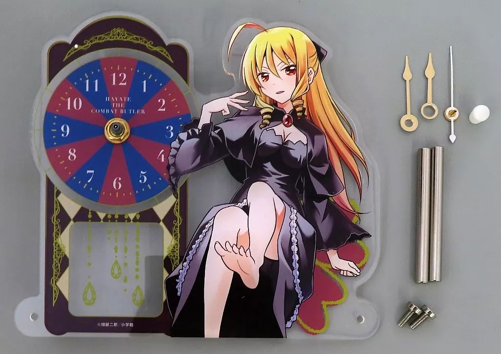 ハヤテのごとく！　天王州アテネ　アクリルクロック 置き時計・掛け時計 天王州アテネ アクリルクロック 「ハヤテのごとく