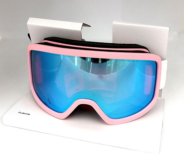 Flaxta/フラクスタ スキーゴーグル Solid Dull Pink ダルピンク/ブルー