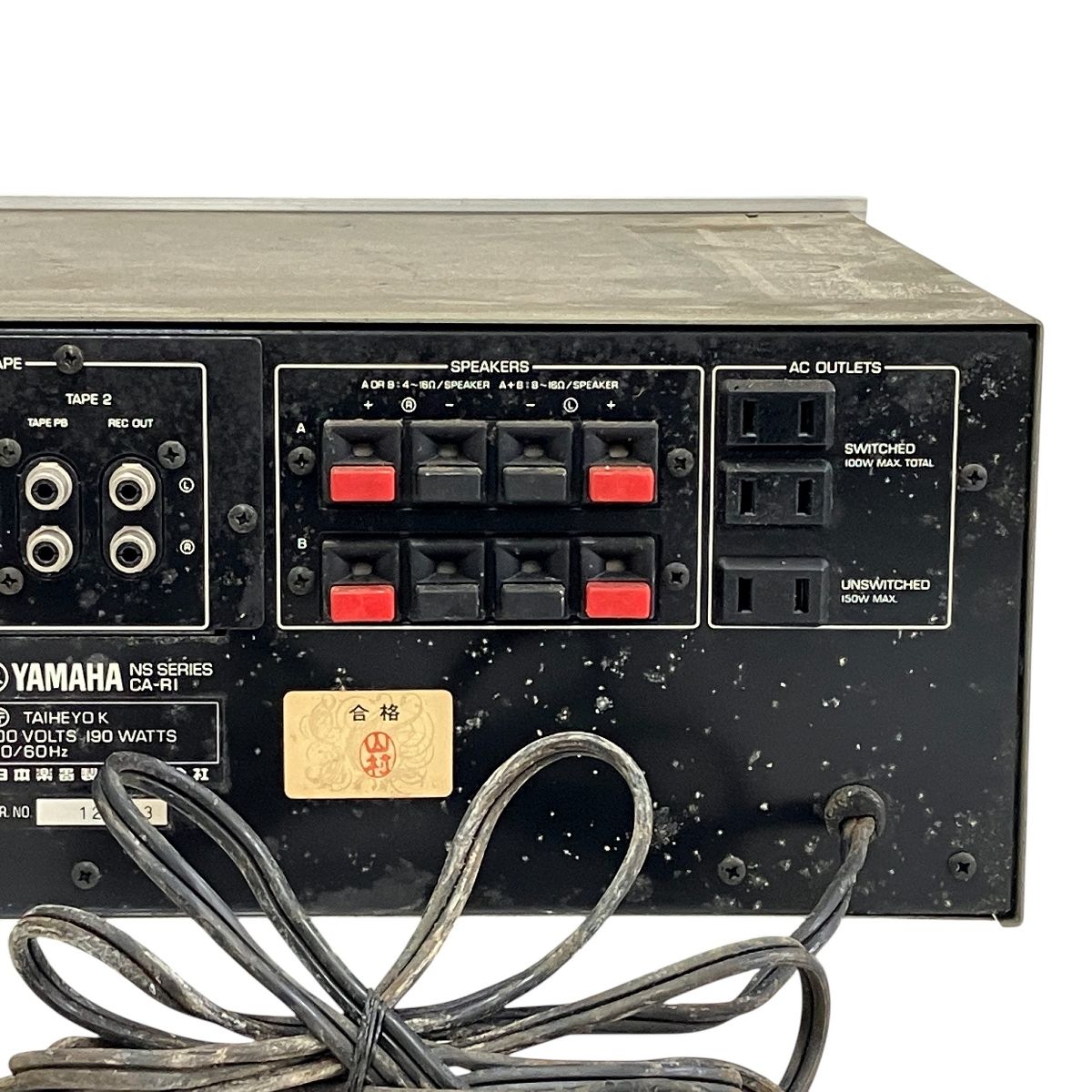 YAMAHA CA-RI ステレオアンプ 音響機材 ヤマハ ジャンク T10602104