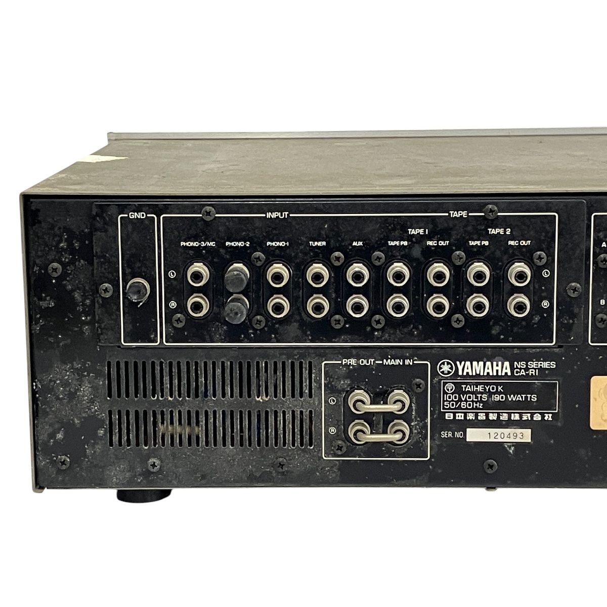 YAMAHA CA-RI ステレオアンプ 音響機材 ヤマハ ジャンク T10602104