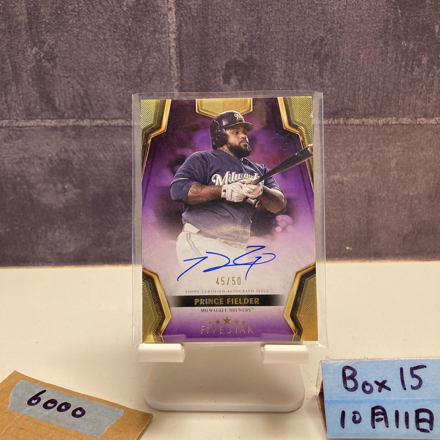 2024 Topps Five Star Prince Fielder 45/50 直筆サインカード