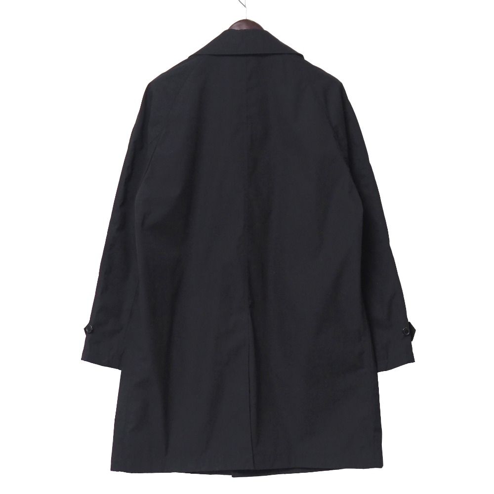 e：【美品】バーバリーロンドン ハーフコート ブラック バーバリーロンドン カシミヤ混 ロングコート 黒 36