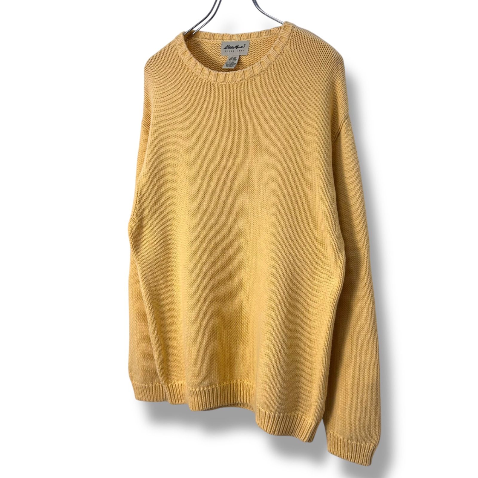 90s Eddie Bauer Cotton Knit 【L】 / 90年代 エディーバウアー 