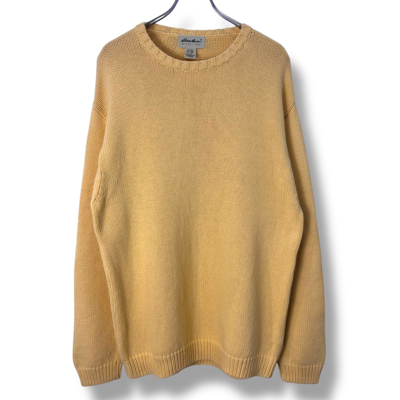 90s Eddie Bauer Cotton Knit 【L】 / 90年代 エディーバウアー 