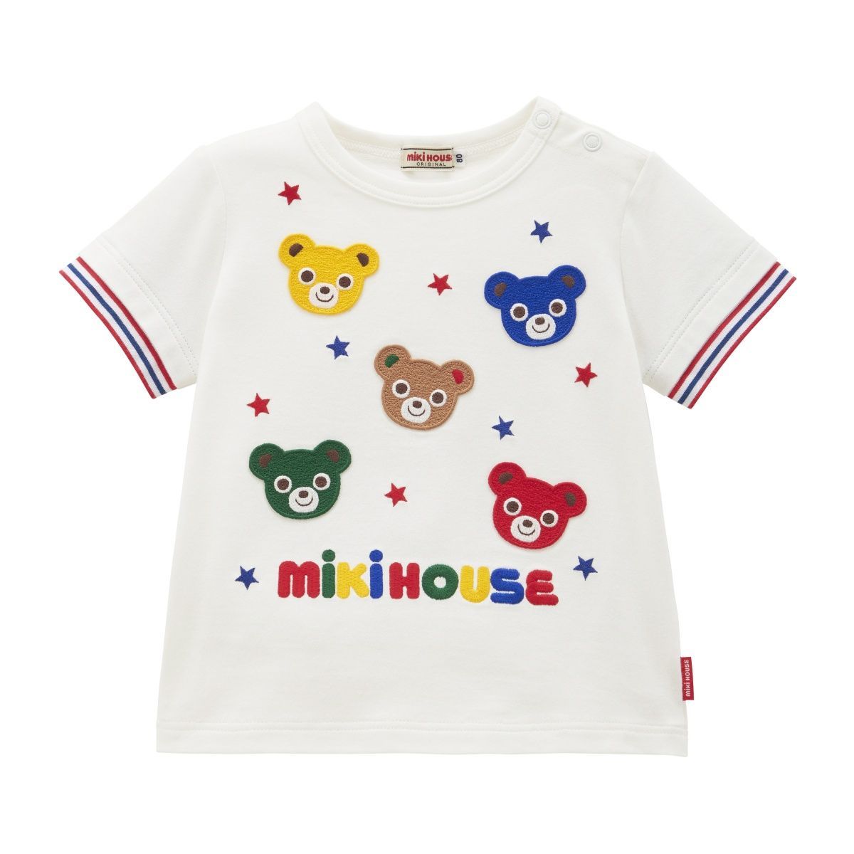 mikihouseミキハウス Tシャツ 01 White 100 cm 10-5253-686