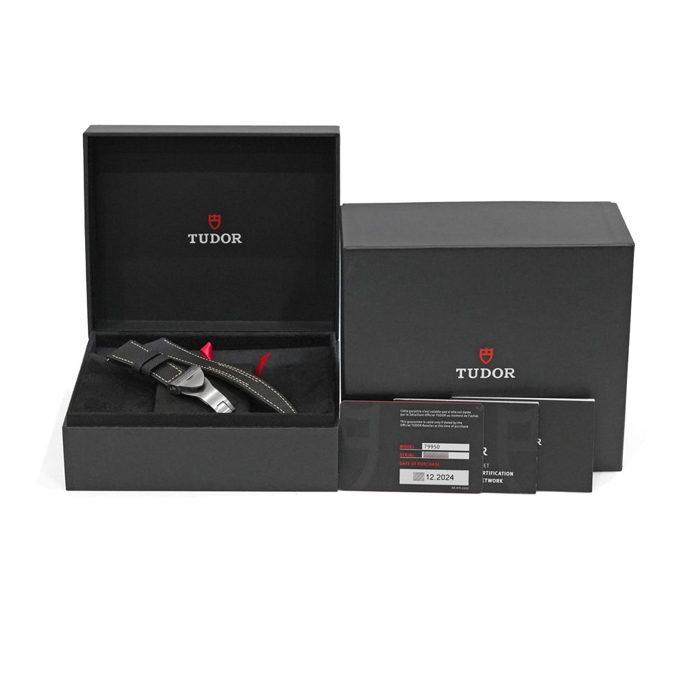  保証書付き TUDOR レンジャー Ref 79950 ブラック 品 メンズ 腕時計 自動巻き時計 腕時計(アナログ)