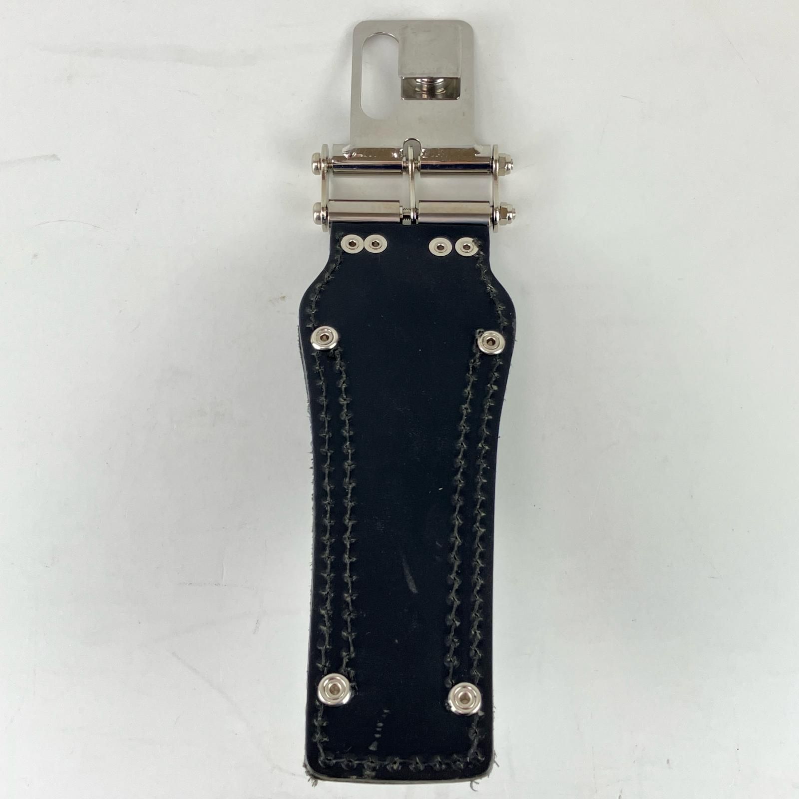 ЗЗKNICKS ニックス チェーン式ラチェットホルダ TIT補強プレート 着脱ベルトループ付 TITB-100 RDX ブラック