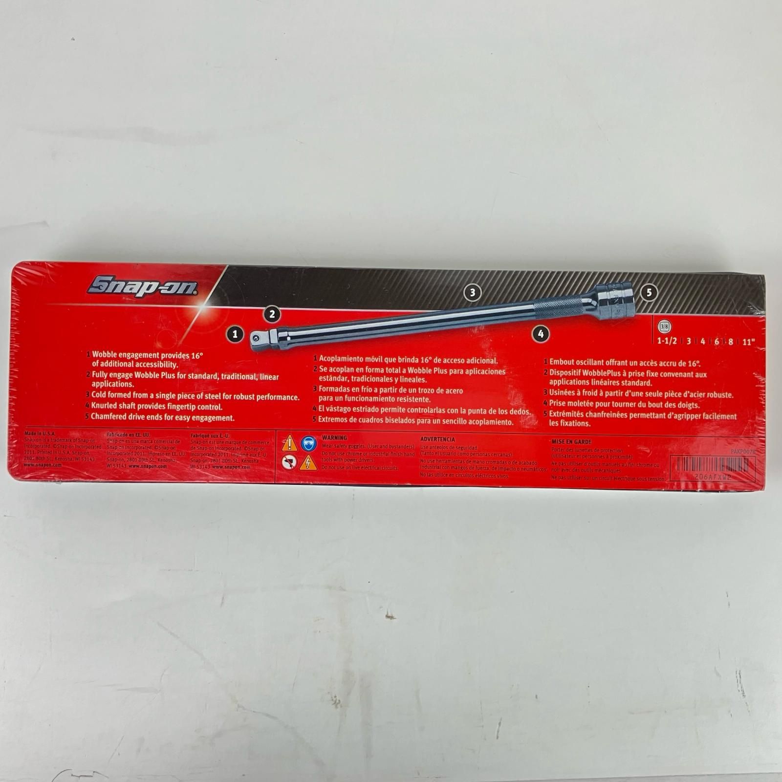  ЗЗSnap on スナップオン 3 8 エクステンションバー ウォブルプラス トレー シルバー エクステンションバー スパナ レンチ