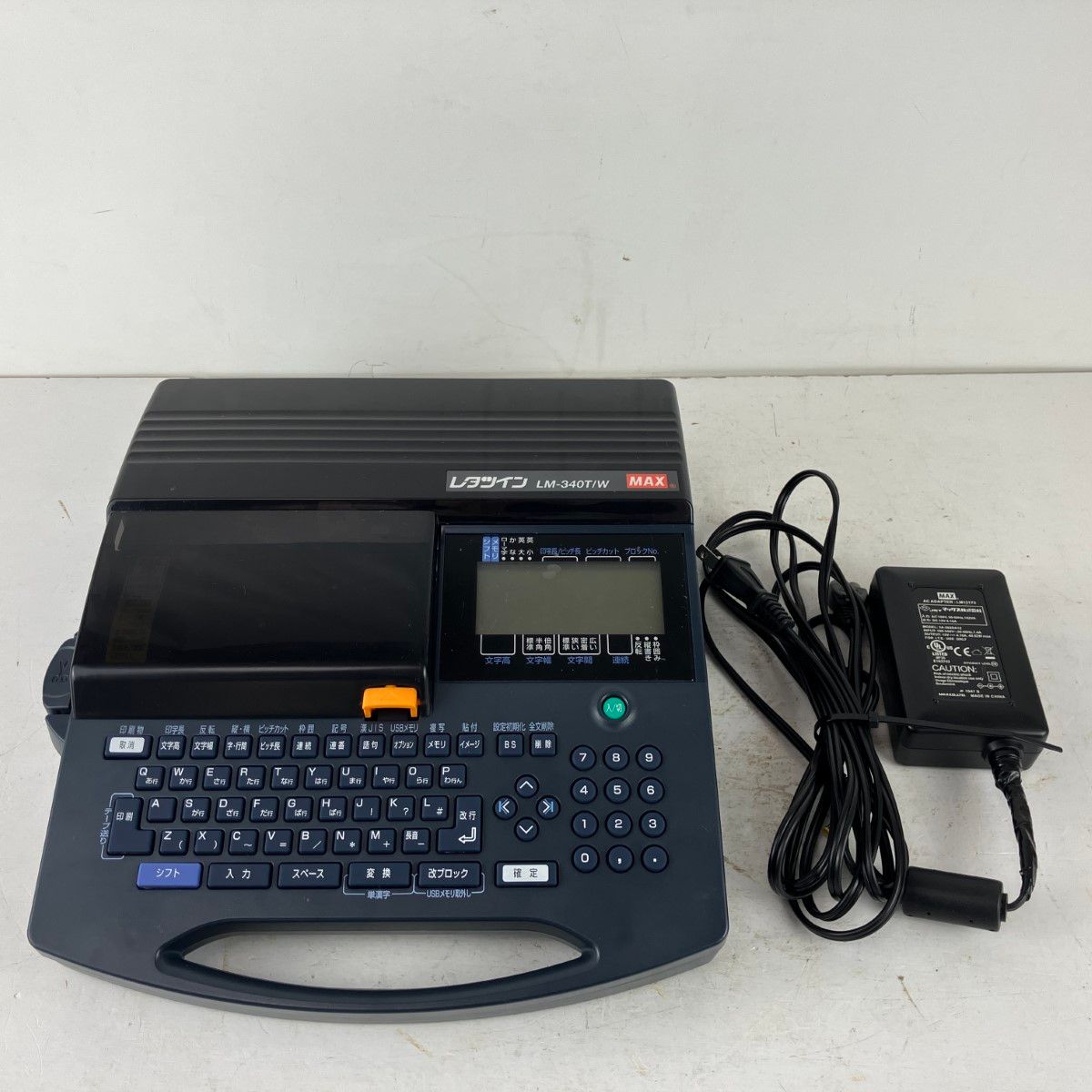 ЗЗMAX マックス チューブマーカー レタツイン ACアダプタ付 LM 340 T W ブラック