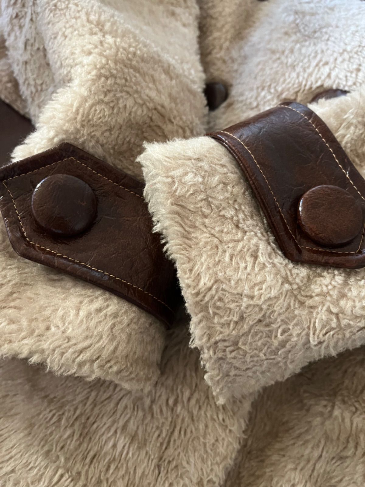 late60s〜70s Fingerhat Fashions ファーコート PVC ダブルブレスト