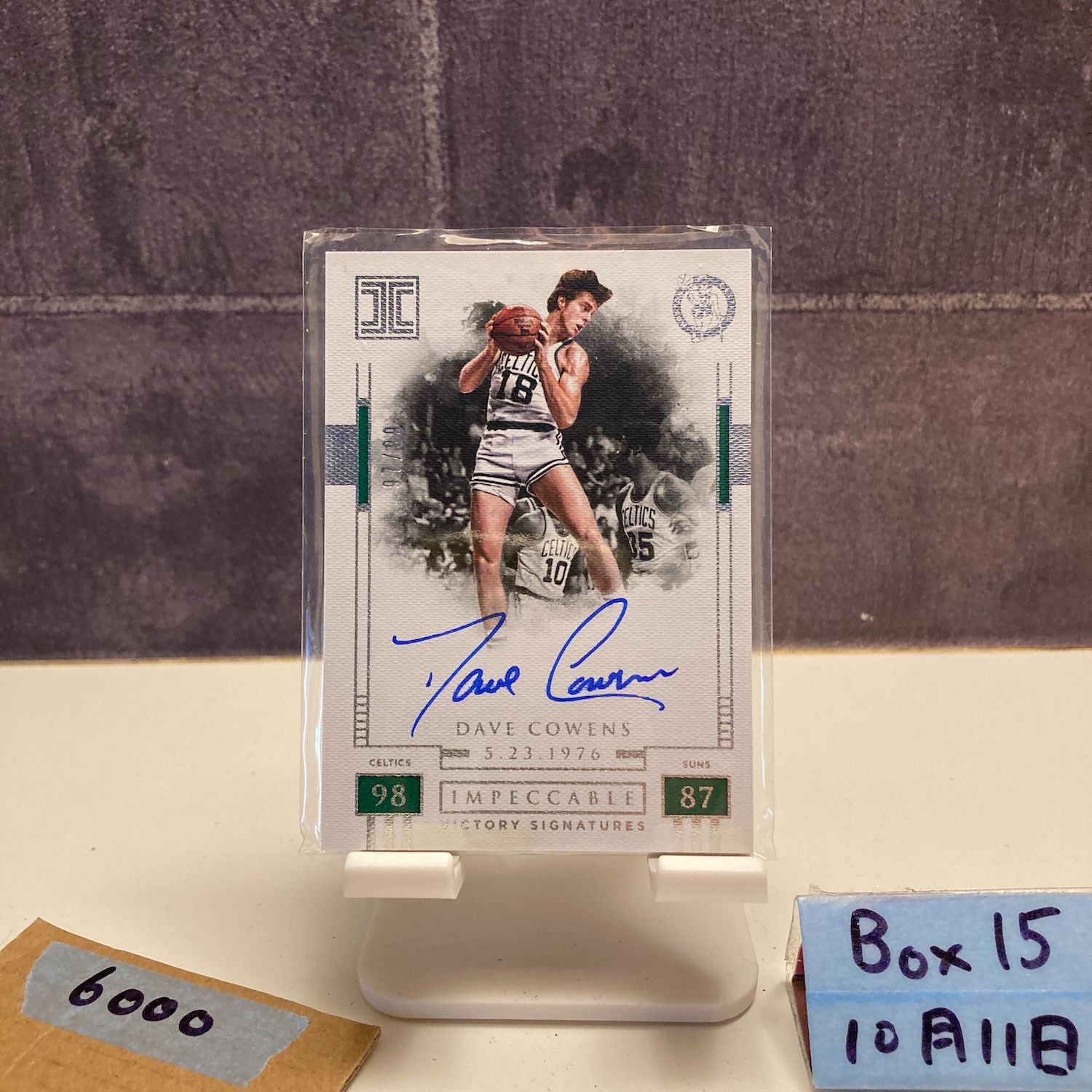 2017-18 Panini Impeccable Dave Cowens 97/99 直筆サインカード