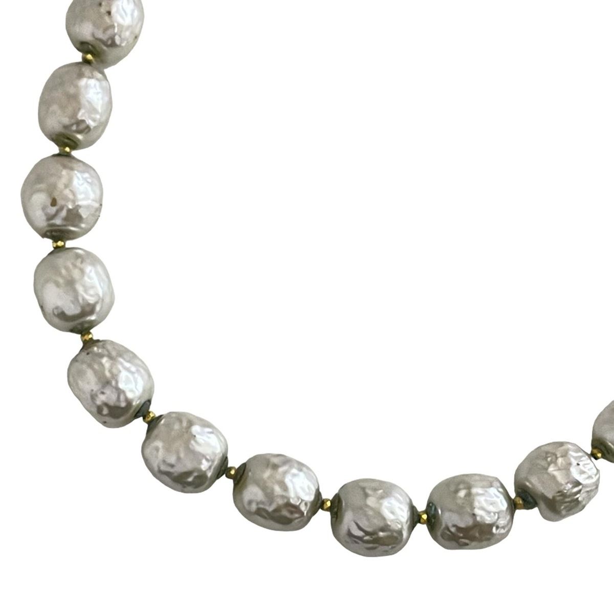 MIRIAM HASKELL ミリアムハスケル パールネックレス miriam haskell(ミリアム ハスケル) ネックレス シルバー×ゴールド